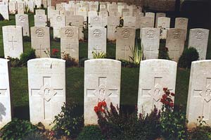 The graves of four Royal Scots