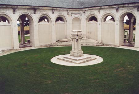 The circular Memorial  at Le Touret
