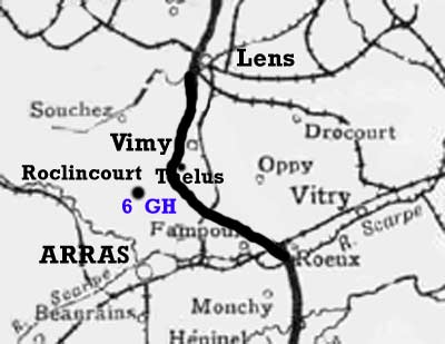 Map, Arras April 1917