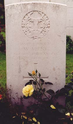 William Milne's headstone