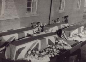 Coffins at RAF Harwell