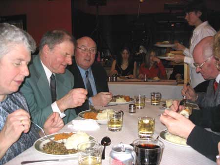 Guests enjoy the meal