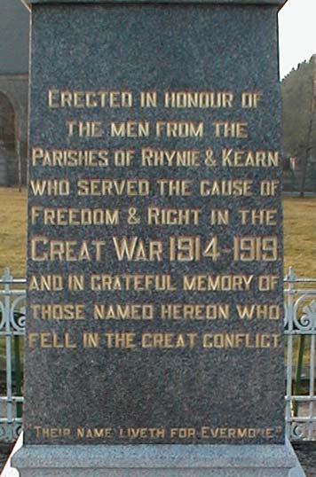 Rhynie & Kearn War Memorial